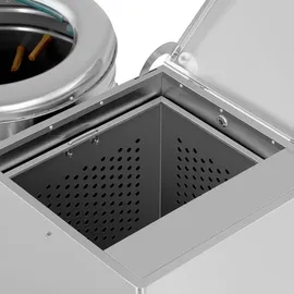 Wiesenfield 2-in-1 Rupfmaschine und Brühkessel 60 cm Silber