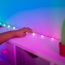 Twinkly Candies LED-Lichterkette, RGB, appgesteuert, Kerzenform, 100 LEDs