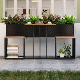 Costway Gartenmöbel Set 2-tlg. Schwarz