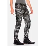 Cipo & Baxx Regular Fit Schwarz 34/32