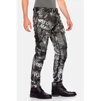 Cipo & Baxx Regular Fit Schwarz 34/32