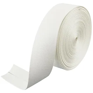 GORGECRAFT 5 m X 30mm Weiße Umklappbare Lederstreifen Flaches Lederband PU Kantenbesatz 1mm Dicke Riemen Aus Kunstlammleder Schnüre Faden Für Armbänder Schlüsselanhänger Schmuckherstellung DIY Bastela