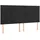 vidaXL Boxspringbett mit Matratze Schwarz 180x200 cm Samt