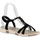 Stiefelparadies Damen Riemchensandalen in Schwarz,