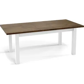 WFL GROUP Moderner Ausziehtisch 160 x 75 x 90 cm braun
