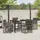 vidaXL Gartenmöbel-Set 5-tlg. Grau