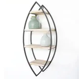 Vivol Wandregal 60 x 60 x 26 cm Schwarz