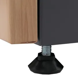 Mendler HWC-Q27 Büroschrank 74x43x80cm dunkelgrau