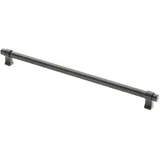 GTV - Möbelgriff IMPERIAL | Griff Griffe Möbelgriffe | Lange 35,4 cm| Bohrlochabstand 32 cm |ZnAl |Schwarz matt