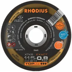 RHODIUS Trennscheibe XTK8 D125x0,8mm gekröpft ( 4000841291 )