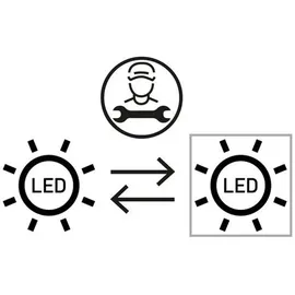 Fischer & Honsel LED Standlampe Dent Schwarz 135cm