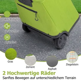 Costway Einkaufstrolley Grün 50L