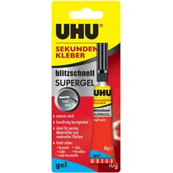 UHU Sekundenkleber blitzschnell SUPERGEL, 3 g