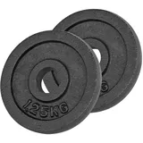 Hantelscheibe aus Gußeisen, Hantel, Gewichte, 2x Stück: 1,25 kg