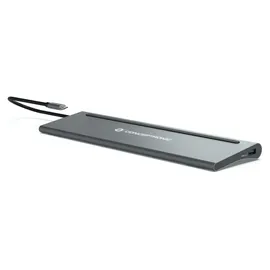 Conceptronic DONN17G 12-in-1 USB 3.2 Gen 1 Dockingstation, HDMI, DP, Card-Reader
