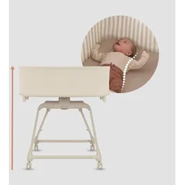 lionelo Maddie Set Hochstuhl Baby 3-in-1 mit 360° Drehfunktion, Kinderhochstuhl mit Liegefunktion als Babywippe & Beistellbett, Höhenverstellbar, 5-Punkt-Gurt, Klappbar, Rollen, Pflegeleicht, ab Gebur