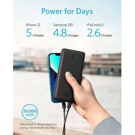 Anker PowerCore Essential 20000 PD Schwarz