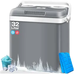 KESSER® 32 L Kühlbox 12V, 230V Stecker, Mini-Kühlschrank, Thermoelektrische Warmhaltebox