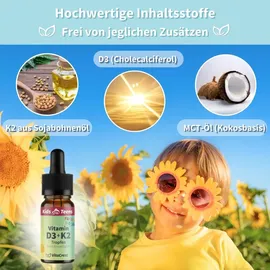 vitacrest Vitamin D3 + K2 für Kinder ab 1 Jahr Tropfen 10 ml