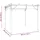 vidaXL Pergola mit Ausziehbarem Dach Taupe 3x3 m Stahl 180 g/m2