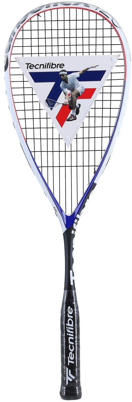 Tecnifibre Squashschläger Carboflex 125 Airshaft 125g/kopflastig schwarz/weiss - besaitet -