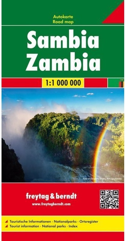 Freytag & Berndt Autokarte Sambia. Zambia. Zambie, Karte (im Sinne von Landkarte)