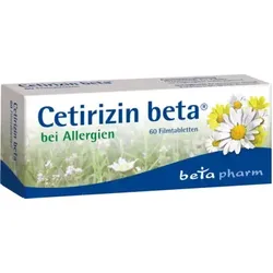 Cetirizin beta bei Allergien 60 St Filmtabletten