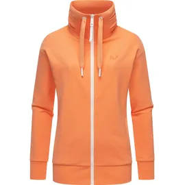 Ragwear Sweatjacke "Shocky", Damen, Gr. 4XL (48), orange (pfirsich), Obermaterial: 70% Baumwolle, 30% Polyester.