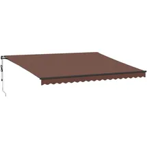 vidaXL Markise Automatisch 450 x 350 cm braun