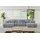 altdecor Wohnlandschaft, CLOUD-U-v1 405x185x90 Hellgrau Velours