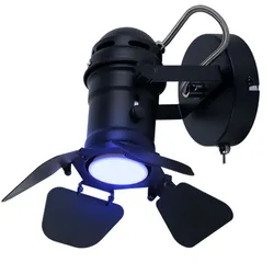 Wand Leuchte Dielen Lampe Klappen Spot verstellbar FERNBEDIENUNG im Set inkl. RGB LED Leuchtmittel