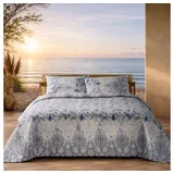 BASSETTI Monnalisa Paisley Himmelblau 155 x 220 cm + 80 x 80 cm