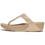FitFlop Lulu Crystal Embellished Toe-Post Sandals, Latte beige 42 EU