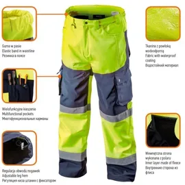 Neo Tools Softshell-warnschutzhose mit Reflektionsstreifen neongelb Xxl