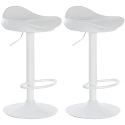 CLP 2er Set Barhocker Alisson weiß