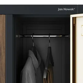 Jan Nowak Spindschrank Bartek B x T) (Anthrazit-Holzoptik)