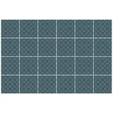 Tulup Fliesenaufkleber Fliesenaufkleber Fliesenfolie Blumenmotiv in einem Netz Fliesensticker 10 cm x 10 cm