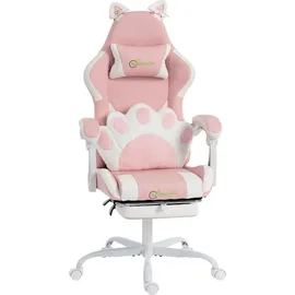 Vinsetto Gaming-Stuhl Rosa PC