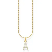 Thomas Sabo Buchstabe A Kette mit Anhänger Gold