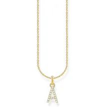 Thomas Sabo Buchstabe A Kette mit Anhänger Gold