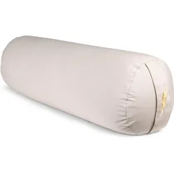 MindBaas - Yoga Bolster - Eco - Creme - Yogakissen - Meditationsrolle EINHEITSGRÖSSE