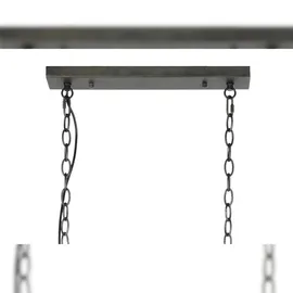 KAWOLA VIANA 1-flg. 60 cm Metall schwarz
