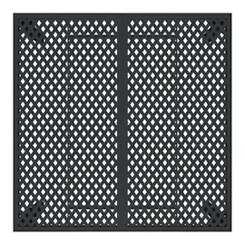 vidaXL Gartentisch Anthrazit 100x100x72 cm Stahl