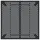 vidaXL Gartentisch Anthrazit 100x100x72 cm Stahl