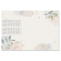 Sigel HO304 Papier-Schreibtischunterlage, ca. DIN A2, mit 2-Jahres-Kalender, 30 Blatt, Pastel Garden", mehrfarbig, 59.4x42 cm