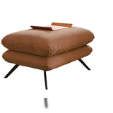 KAWOLA Hocker CHARME Cord 120 x 45 x 70 cm Braun