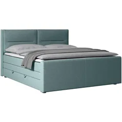 Boxspringbett Kyoto ca. 180x200 cm Blau
