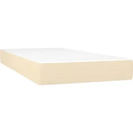 vidaXL Boxspringbett 90 x 200 cm Creme