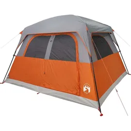 vidaXL Familienzelt 6 Personen Grau/Orange