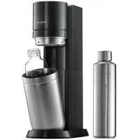 Sodastream Duo schwarz + PET-Flasche + Metallflasche + Zylinder